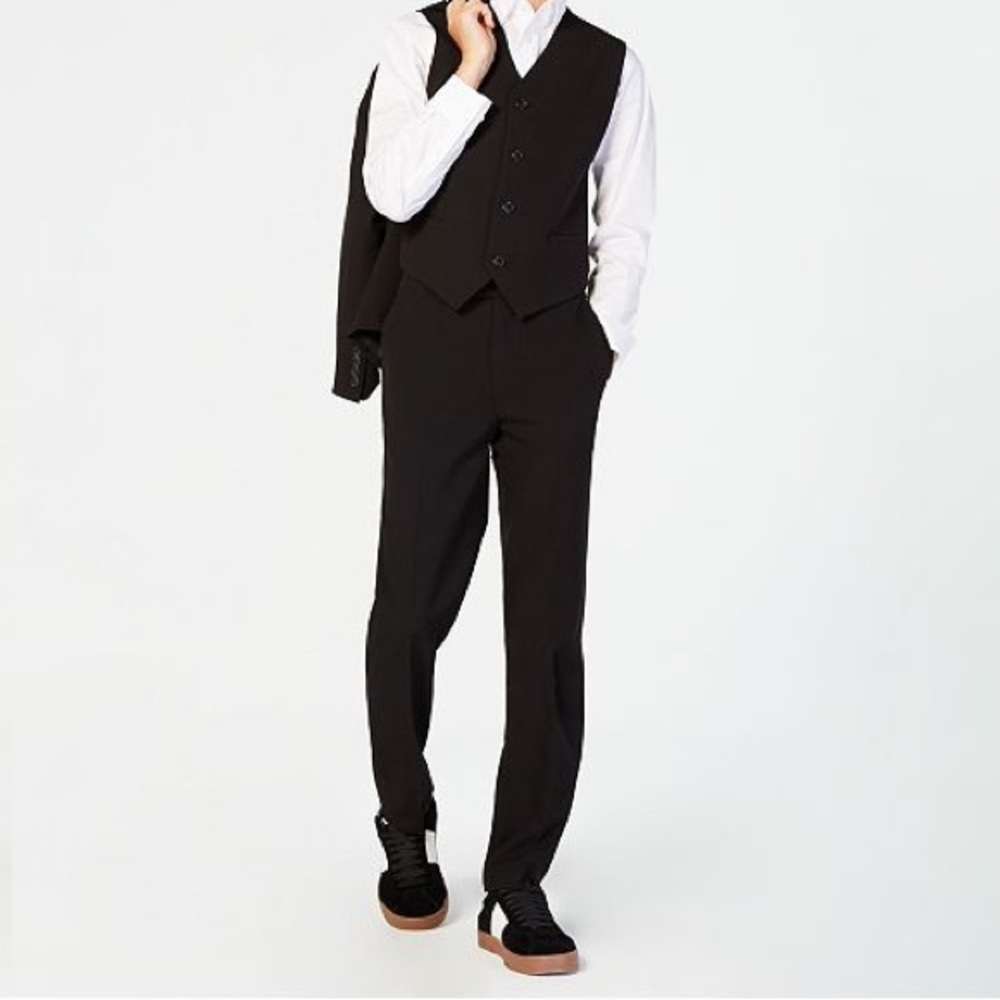 Calvin Klein flat front stretch slim fit pants